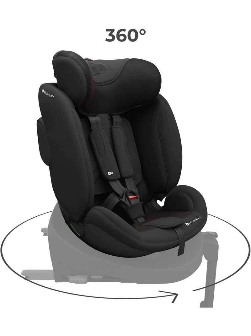 Siège Auto Kinderkraft I-FIX ENDURA SAFE 61-150 cm avec Rotation 360°, SPS+ et H-GUARD+ Noir - Kiabi