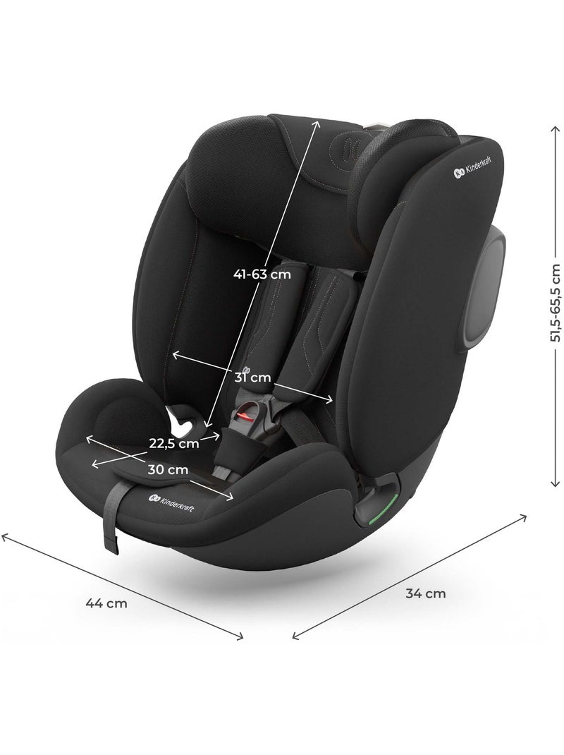 Siège Auto Kinderkraft I-FIX ENDURA SAFE 61-150 cm avec Rotation 360°, SPS+ et H-GUARD+ Noir - Kiabi