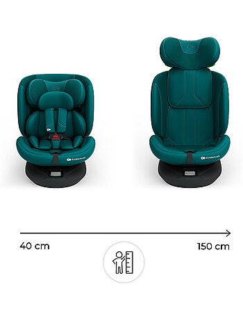 Siège auto Kinderkraft I-GROW 2 PLUS i-Size 40-150 cm évolutif 4 en 1 + organisateur voiture