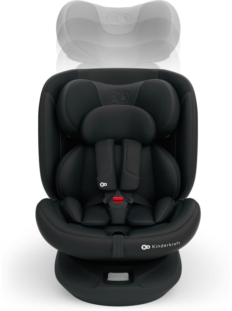 Siège auto Kinderkraft I-GROW 2 PLUS i-Size 40-150 cm pivotant 360° ISOFIX Noir - Kiabi