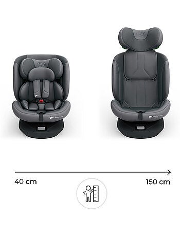 Siège auto Kinderkraft I-GROW 2 PLUS i-Size 40-150 cm évolutif 4 en 1 + organisateur voiture