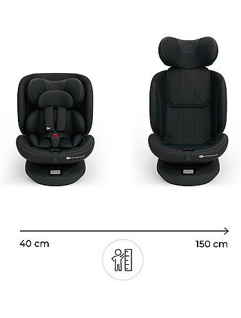 Siège auto Kinderkraft I-GROW 2 PLUS i-Size 40-150 cm évolutif 4 en 1 + organisateur voiture