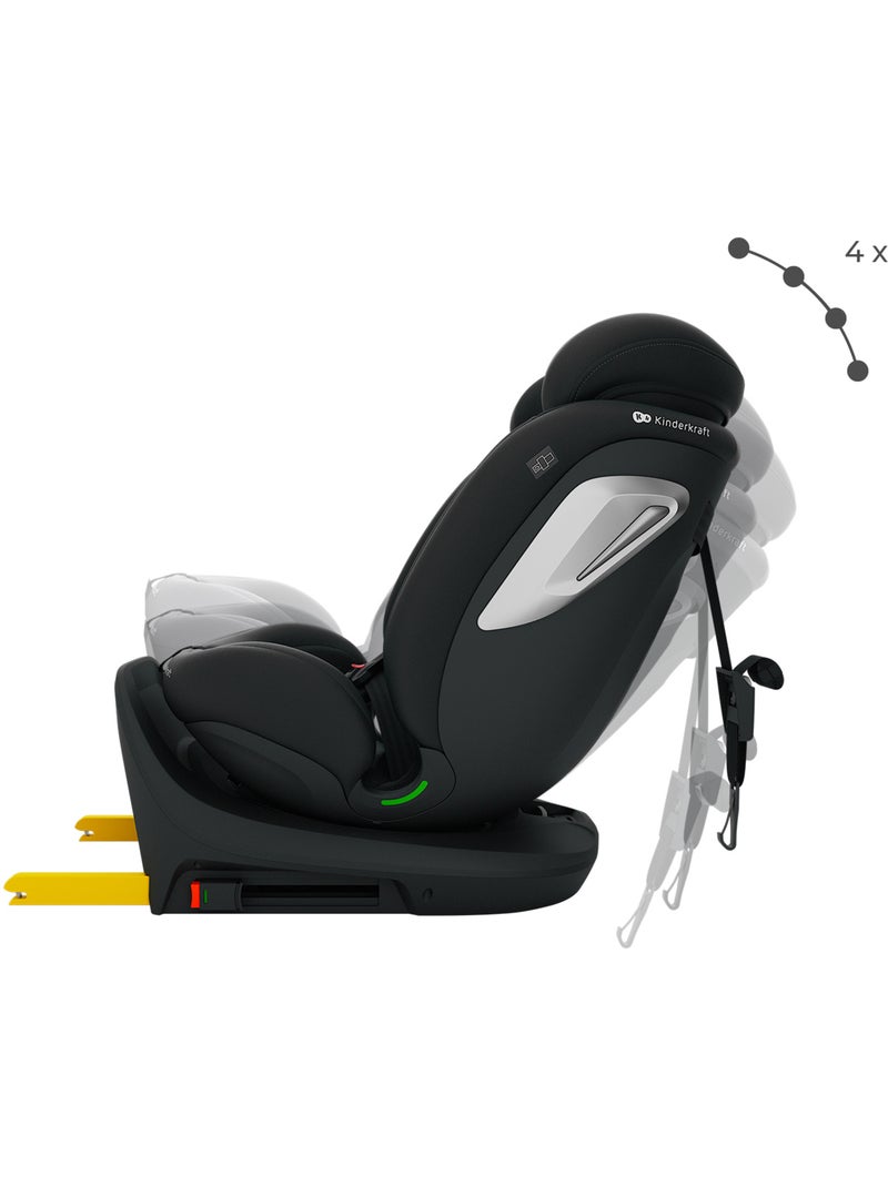 Siège auto Kinderkraft I-GROW 2 PLUS i-Size 40-150 cm rotation 360° ISOFIX + organisateur voiture Noir - Kiabi