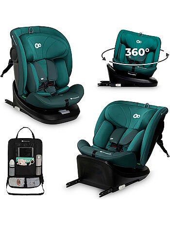 Siège auto Kinderkraft I-GROW I-SIZE 40-150 cm harnais 5 points EASY SPIN + organisateur voiture