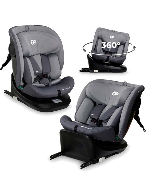 Siège auto Kinderkraft I-GROW I-SIZE 40-150 cm harnais 5 points EASY SPIN + organisateur voiture - Kiabi