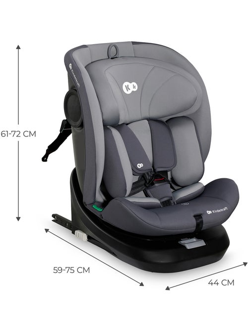 Siège auto Kinderkraft I-GROW I-SIZE 40-150 cm harnais 5 points EASY SPIN + organisateur voiture - Kiabi