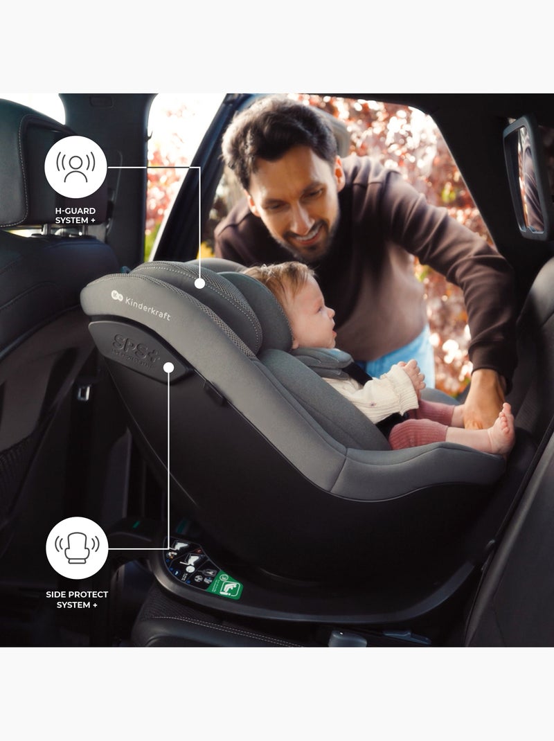 Siège Auto Kinderkraft I-GUARD i-Size 40-105 cm avec Rotation 360°, ISOFIX et RECLINING Beige - Kiabi