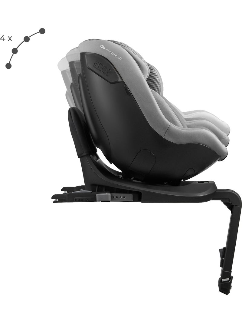 Siège Auto Kinderkraft I-GUARD i-Size 40-105 cm avec Rotation 360°, ISOFIX et RECLINING Gris - Kiabi