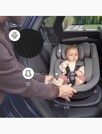 Siège Auto Kinderkraft I-GUARD i-Size 40-105 cm avec Rotation 360°, ISOFIX et RECLINING