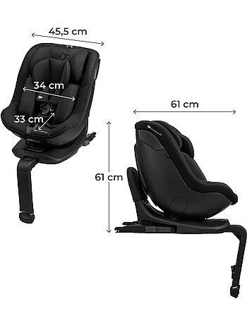 Siège Auto Kinderkraft I-GUARD i-Size 40-105 cm avec Rotation 360°, ISOFIX et RECLINING