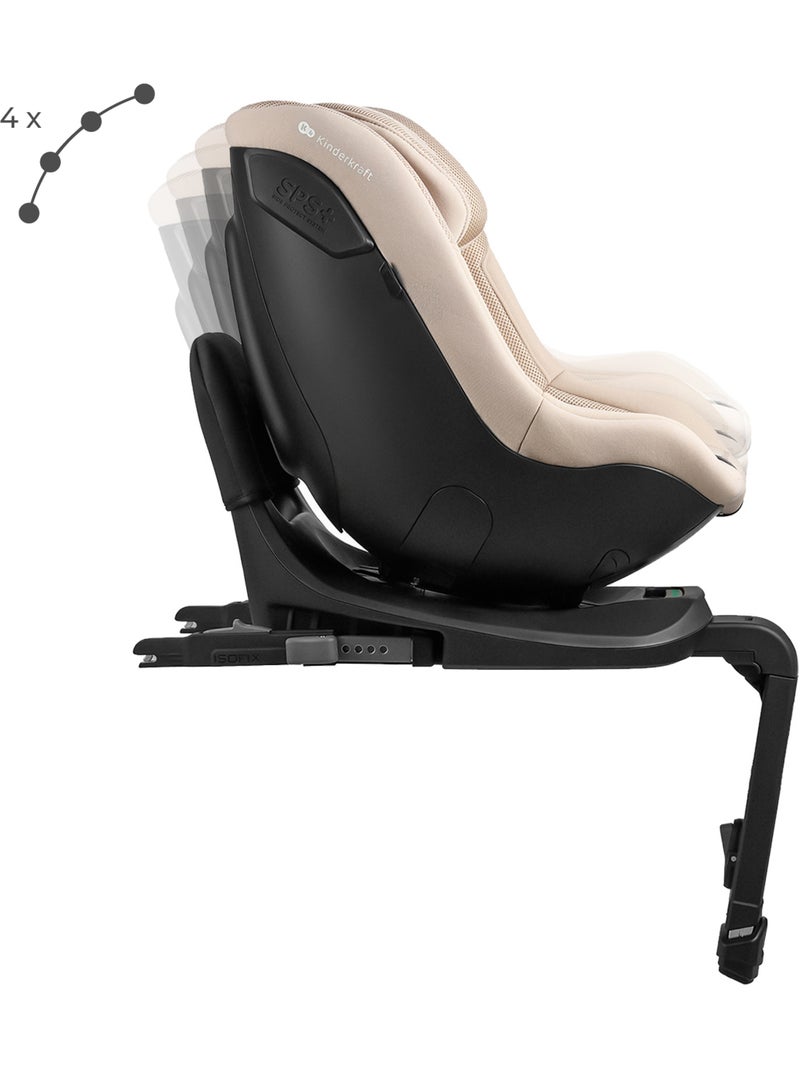Siège Auto Kinderkraft I-GUARD PRO i-Size avec Rotation 360°, ISOFIX, SPS+ et H-GUARD Beige - Kiabi