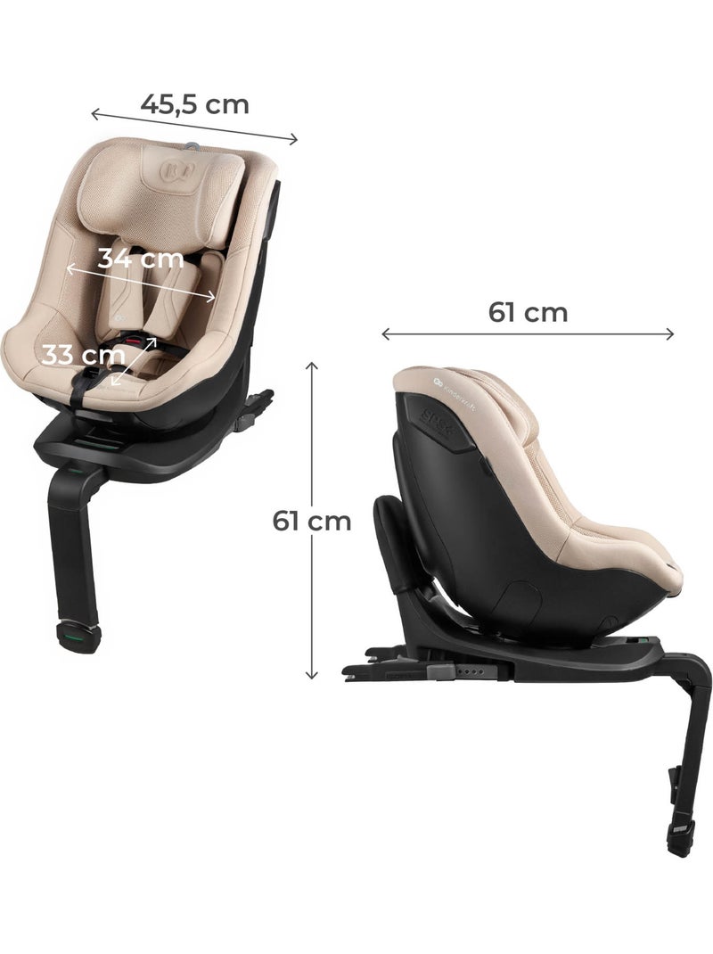 Siège Auto Kinderkraft I-GUARD PRO i-Size avec Rotation 360°, ISOFIX, SPS+ et H-GUARD Beige - Kiabi