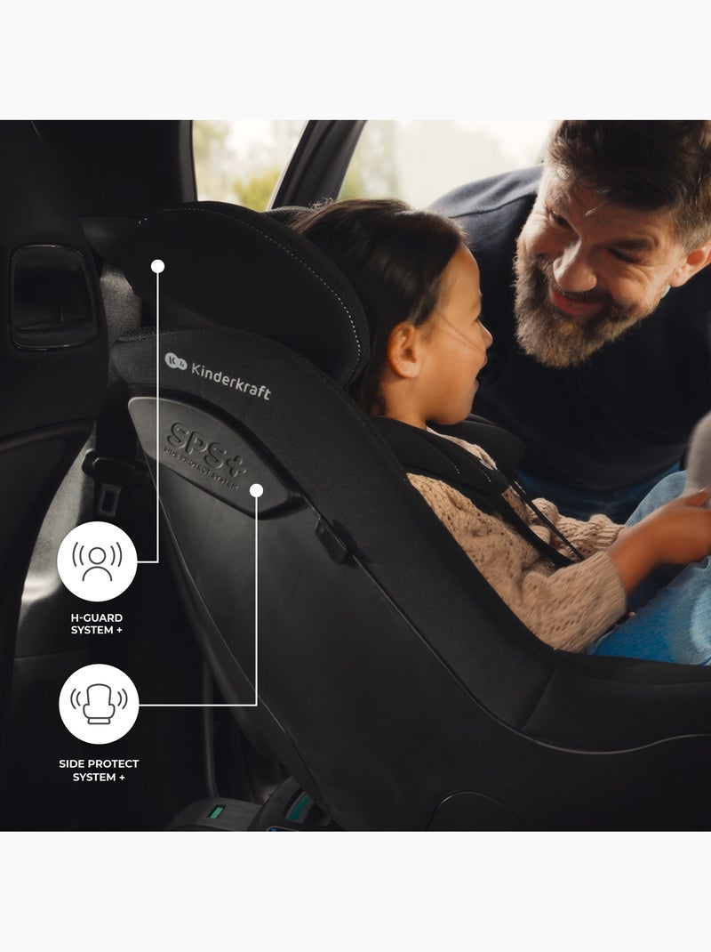 Siège Auto Kinderkraft I-GUARD PRO i-Size avec Rotation 360°, ISOFIX, SPS+ et H-GUARD Gris - Kiabi