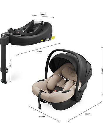 Siège Auto Kinderkraft I-LITE avec Base ENDURA SAFE FX, ISOFIX, Rotation 90° et i-Size