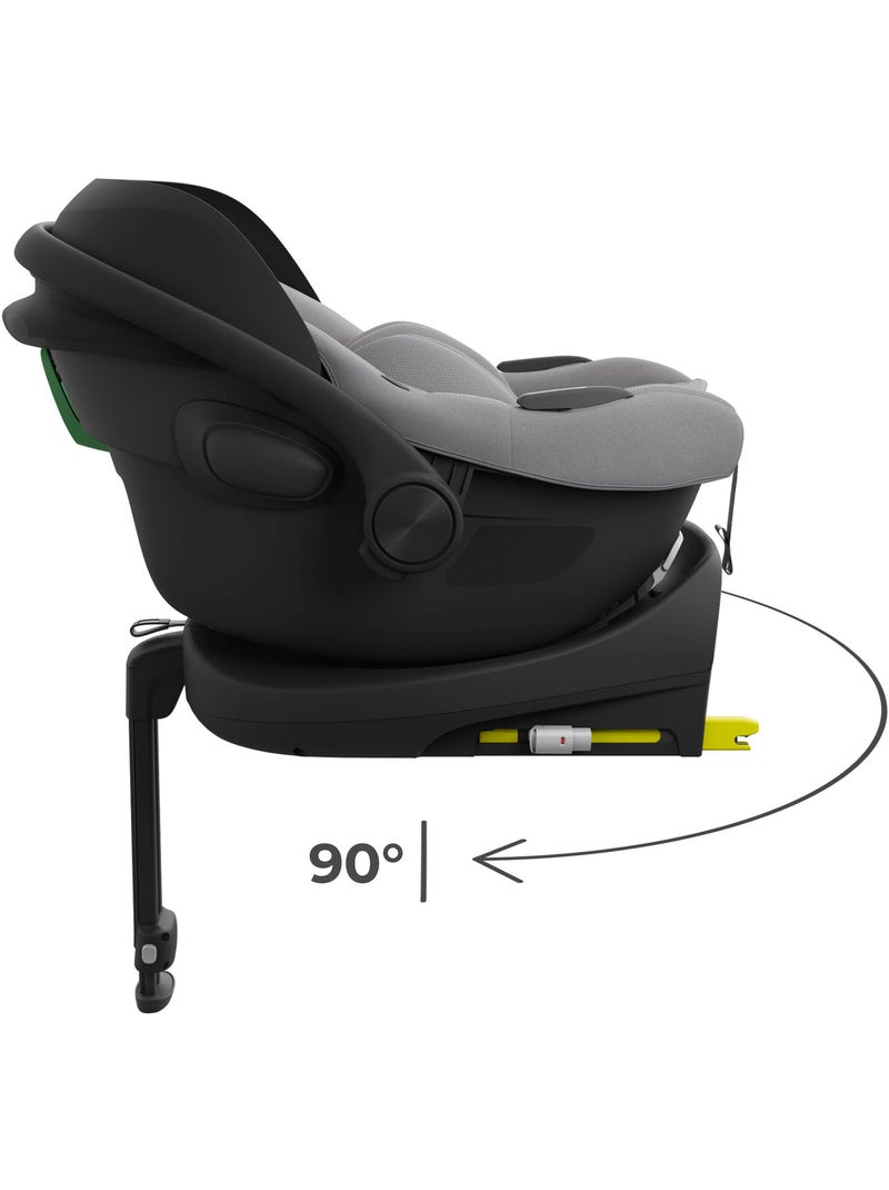 Siège Auto Kinderkraft I-LITE avec Base ENDURA SAFE FX, ISOFIX, Rotation 90° et i-Size Gris - Kiabi