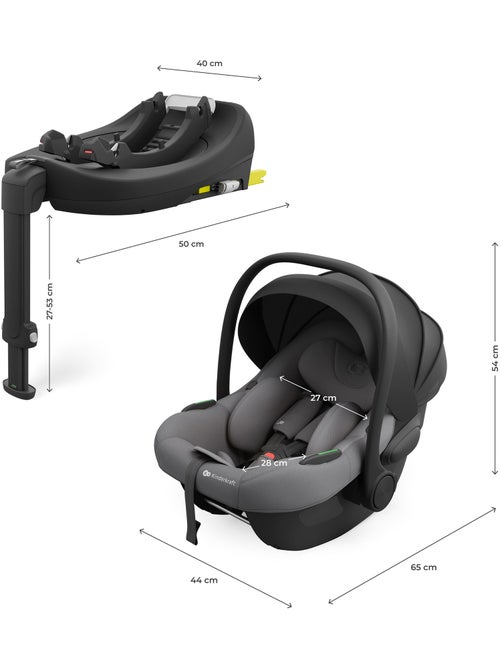 Siège Auto Kinderkraft I-LITE avec Base ENDURA SAFE FX, ISOFIX, Rotation 90° et i-Size - Kiabi