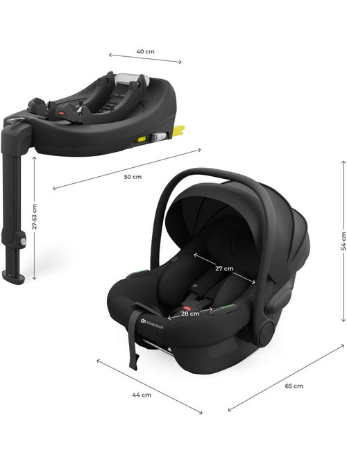 Siège Auto Kinderkraft I-LITE avec Base ENDURA SAFE FX, ISOFIX, Rotation 90° et i-Size - Kiabi