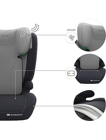 Siège auto Kinderkraft I-SPARK 2 PLUS i-Size 100-150 cm sans ISOFIX + organisateur voiture