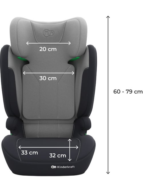 Siège auto Kinderkraft I-SPARK 2 PLUS i-Size 100-150 cm appui-tête réglable + organisateur voiture - Kiabi Siège auto Kinderkraft I-SPARK 2 PLUS i-Size 100-150 cm appui-tête réglable + organisateur voiture - Kiabi