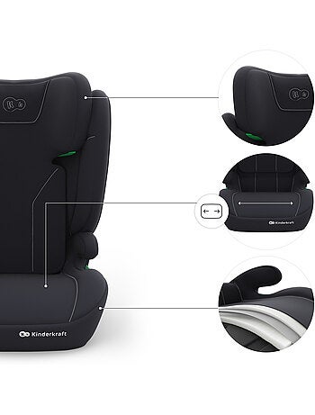 Siège auto Kinderkraft I-SPARK 2 PLUS i-Size 100-150 cm sans ISOFIX + organisateur voiture