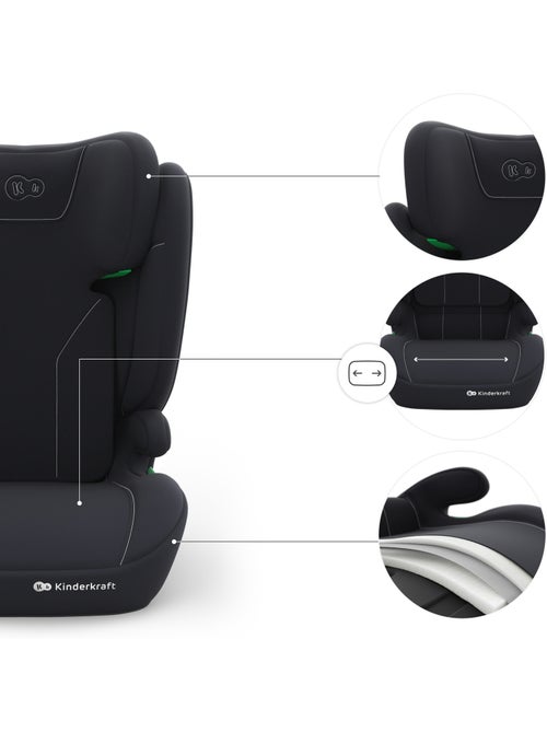 Siège auto Kinderkraft I-SPARK 2 PLUS i-Size 100-150 cm booster 2 en 1 + organisateur voiture - Kiabi Siège auto Kinderkraft I-SPARK 2 PLUS i-Size 100-150 cm booster 2 en 1 + organisateur voiture - Kiabi
