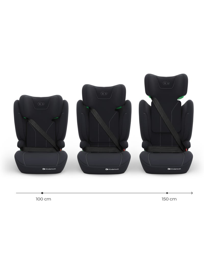Siège auto Kinderkraft I-SPARK 2 PLUS i-Size 100-150 cm booster 2 en 1 + organisateur voiture Noir - Kiabi