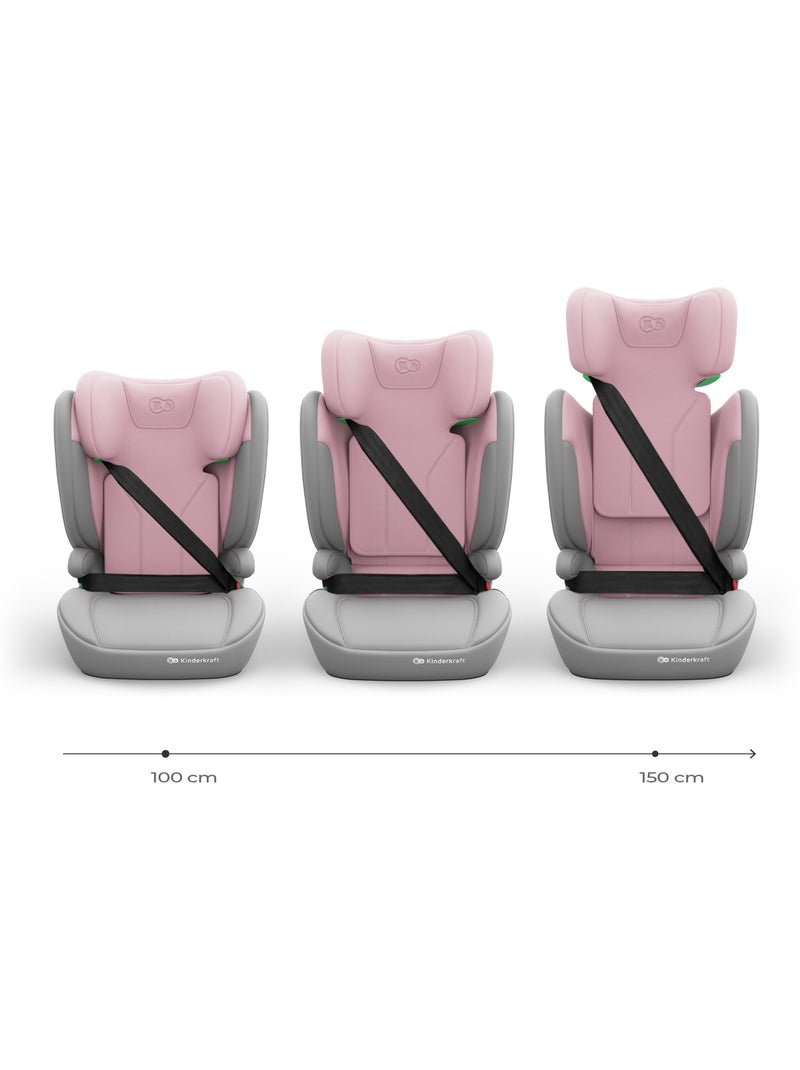 Siège auto Kinderkraft I-SPARK 2 PLUS i-Size 100-150 cm sans ISOFIX + organisateur voiture Rose - Kiabi