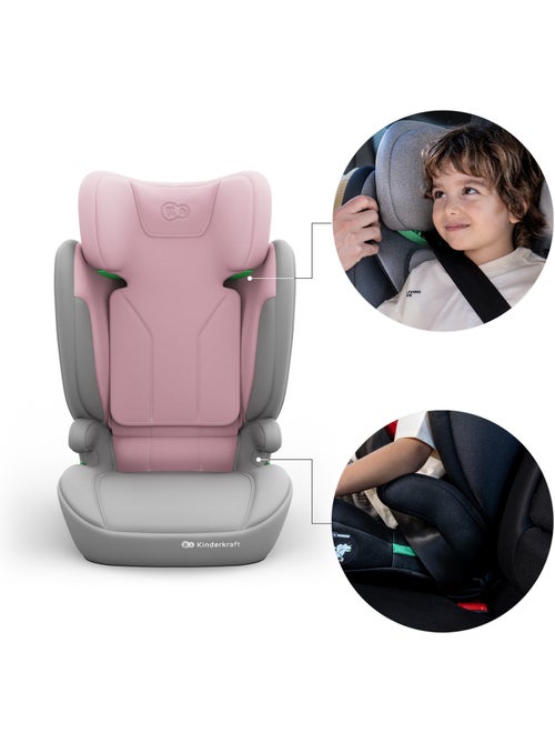 Siège auto Kinderkraft I-SPARK 2 PLUS i-Size 100-150 protection latérale SPS + organisateur voiture - Kiabi Siège auto Kinderkraft I-SPARK 2 PLUS i-Size 100-150 protection latérale SPS + organisateur voiture - Kiabi