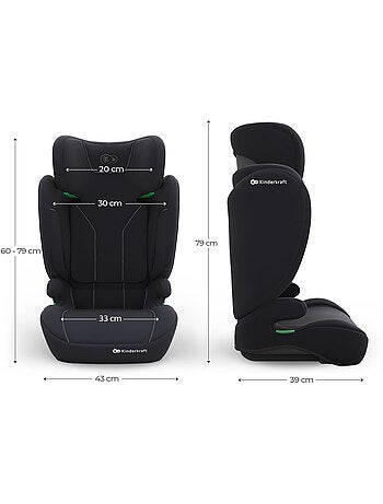 Siège auto Kinderkraft I-SPARK 2 PLUS i-Size R129 100-150 cm booster 2-en-1 dès 140 cm