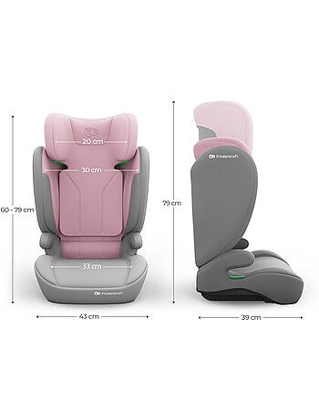 Siège auto Kinderkraft I-SPARK 2 PLUS i-Size R129 100-150 cm booster 2-en-1 housse lavable