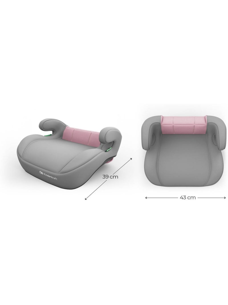 Siège auto Kinderkraft I-SPARK 2 PLUS i-Size R129 100-150 cm booster 2-en-1 housse lavable Rose - Kiabi