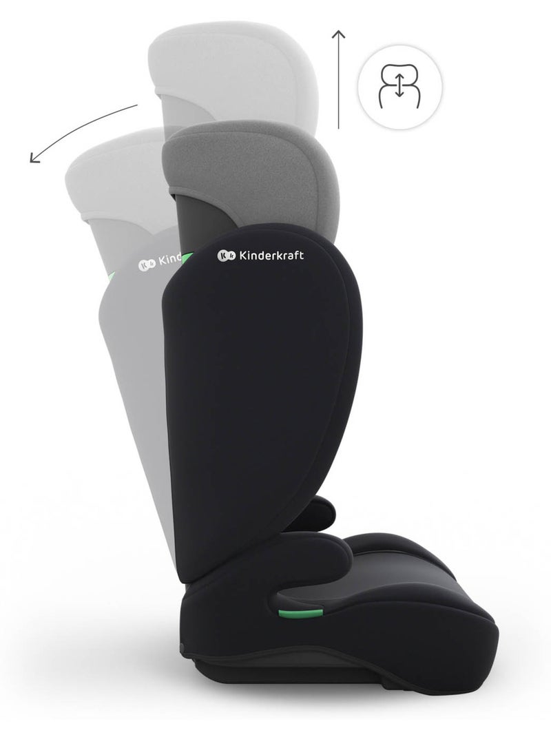 Siège auto Kinderkraft I-SPARK 2 PLUS R129 100-150 cm appuie-tête 10 pos. sans ISOFIX Gris - Kiabi