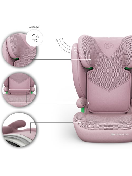 Siège auto Kinderkraft JUNIOR FIX 2 PLUS 100-150 cm confort enfant AIR FLOW + organisateur voiture - Kiabi Siège auto Kinderkraft JUNIOR FIX 2 PLUS 100-150 cm confort enfant AIR FLOW + organisateur voiture - Kiabi