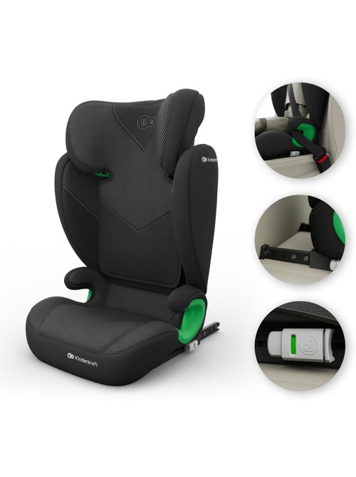 Siège auto Kinderkraft JUNIOR FIX 2 PLUS 100-150 cm ISOFIX SPS AIR FLOW + organisateur voiture - Kiabi Siège auto Kinderkraft JUNIOR FIX 2 PLUS 100-150 cm ISOFIX SPS AIR FLOW + organisateur voiture - Kiabi