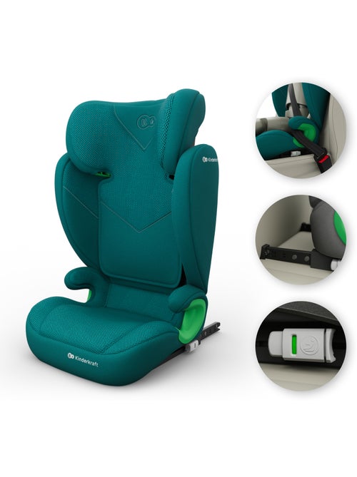 Siège auto Kinderkraft JUNIOR FIX 2 PLUS 100-150 cm protection latérale SPS + organisateur voiture - Kiabi Siège auto Kinderkraft JUNIOR FIX 2 PLUS 100-150 cm protection latérale SPS + organisateur voiture - Kiabi