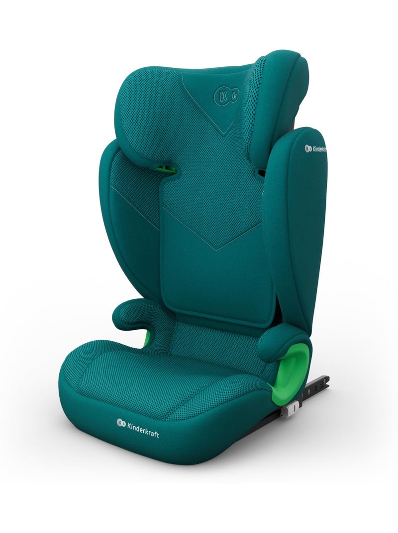 Siège auto Kinderkraft JUNIOR FIX 2 PLUS 100-150 cm rehausseur ISOFIX Air Flow respirant Vert - Kiabi