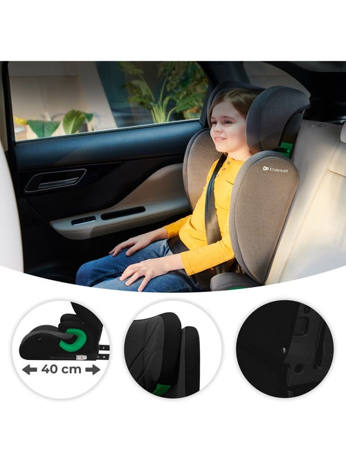 Siège auto Kinderkraft JUNIOR FIX 2 PLUS 100-150 cm rehausseur ISOFIX dossier H-GUARD SPS - Kiabi Siège auto Kinderkraft JUNIOR FIX 2 PLUS 100-150 cm rehausseur ISOFIX dossier H-GUARD SPS - Kiabi