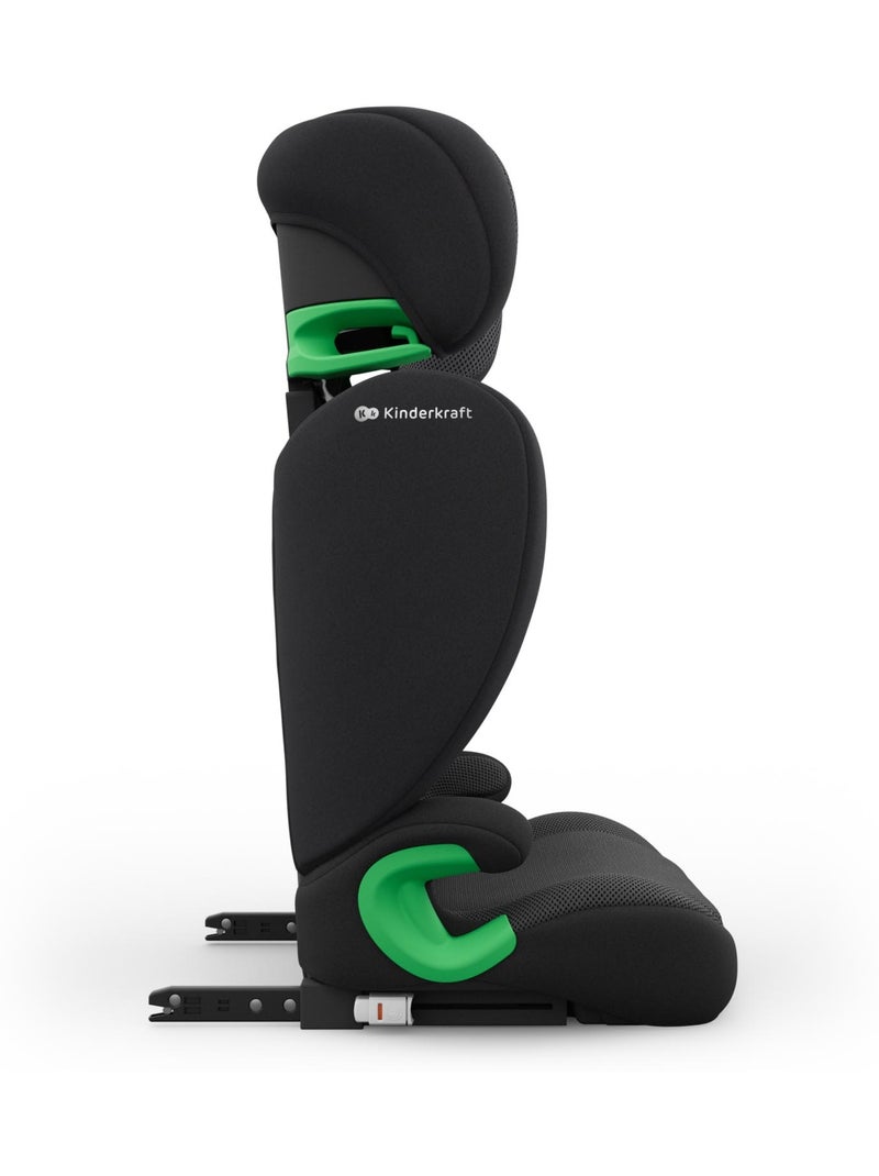 Siège auto Kinderkraft JUNIOR FIX 2 PLUS 100-150 cm rehausseur ISOFIX dossier H-GUARD SPS Noir - Kiabi