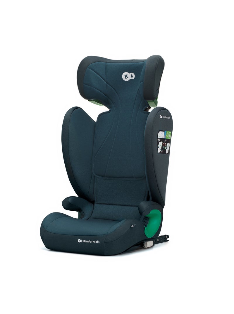 Siège auto Kinderkraft JUNIOR FIX 2 PLUS 100-150 cm rehausseur ISOFIX dossier H-GUARD SPS Vert - Kiabi