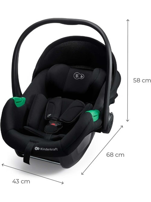 Siège Auto Kinderkraft MINK PRO 2 i-Size 40-87 cm avec H-GUARD+, SPS+, EASY GROW et Base MINK FX - Kiabi