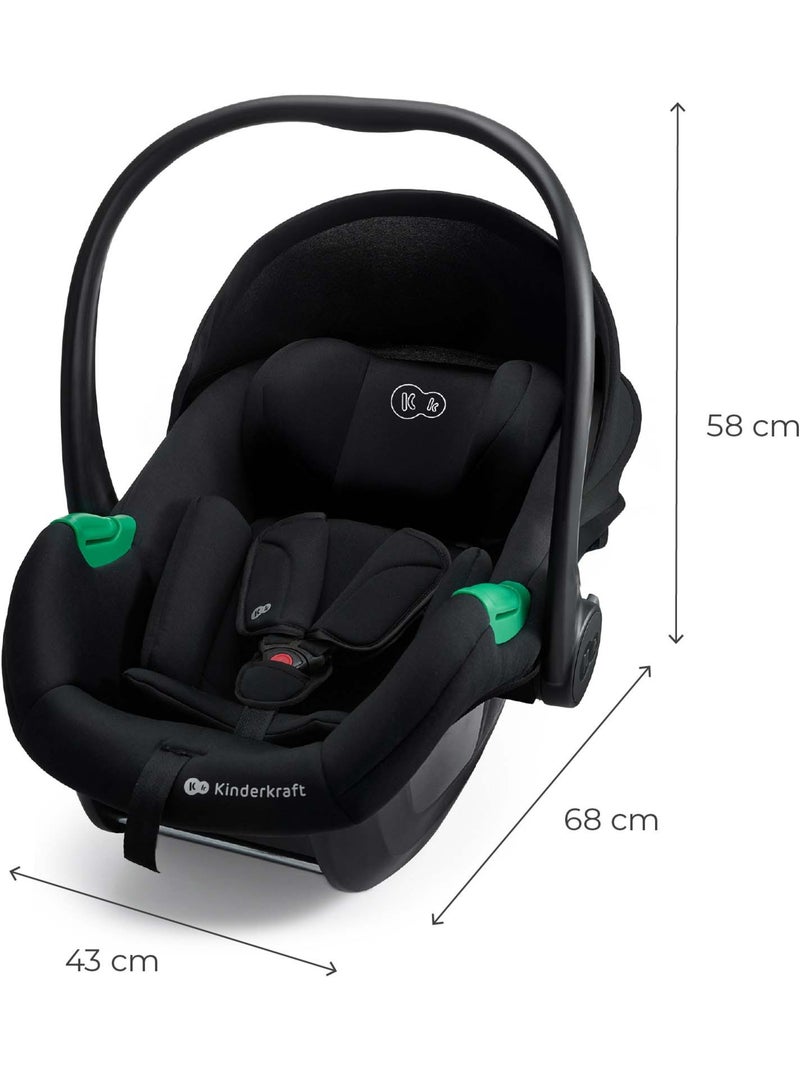 Siège Auto Kinderkraft MINK PRO 2 i-Size 40-87 cm avec H-GUARD+, SPS+, EASY GROW et Base MINK FX Noir - Kiabi