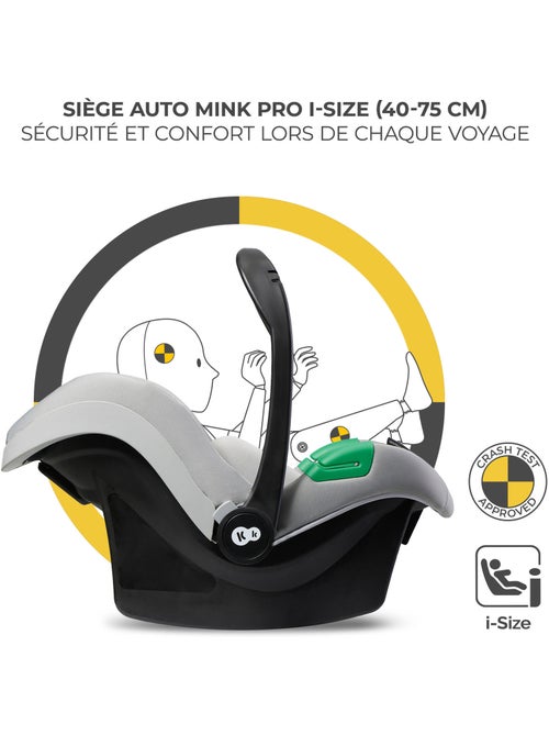 Siège Auto Kinderkraft MINK PRO 2 i-Size 40-87 cm avec H-GUARD+, SPS+ et EASY GROW - Kiabi Siège Auto Kinderkraft MINK PRO 2 i-Size 40-87 cm avec H-GUARD+, SPS+ et EASY GROW - Kiabi