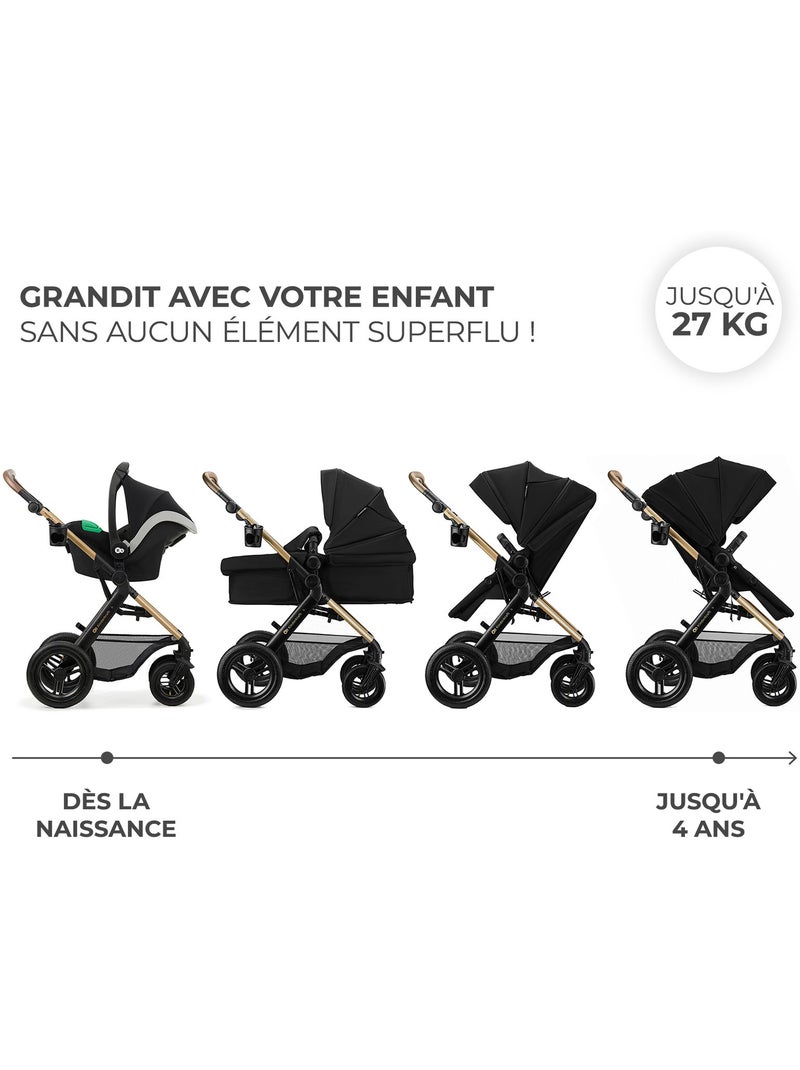 Siège Auto Kinderkraft MINK PRO 2 i-Size 40-87 cm avec H-GUARD+, SPS+ et EASY GROW Noir - Kiabi