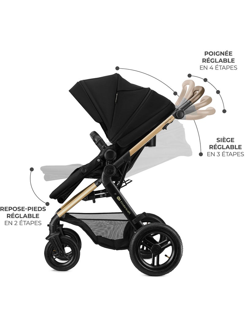 Siège Auto Kinderkraft MINK PRO 2 i-Size 40-87 cm avec H-GUARD+, SPS+ et EASY GROW Noir - Kiabi