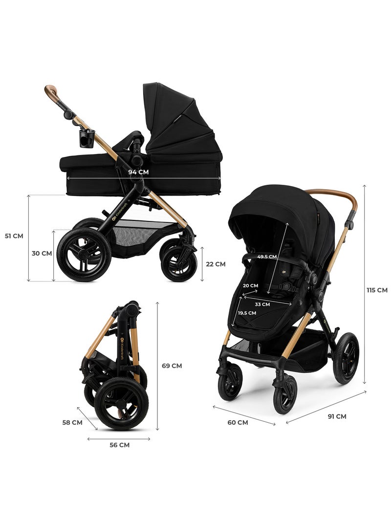 Siège Auto Kinderkraft MINK PRO 2 i-Size 40-87 cm avec H-GUARD+, SPS+ et EASY GROW Noir - Kiabi