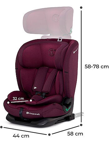 Siège auto Kinderkraft ONETO3 I-SIZE 76-150 cm dossier inclinable 5 positions + organisateur voiture
