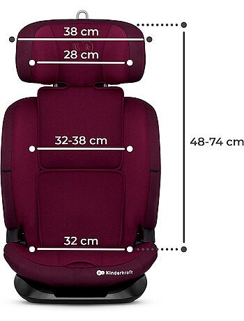 Siège auto Kinderkraft ONETO3 I-SIZE 76-150 cm dossier inclinable 5 positions + organisateur voiture