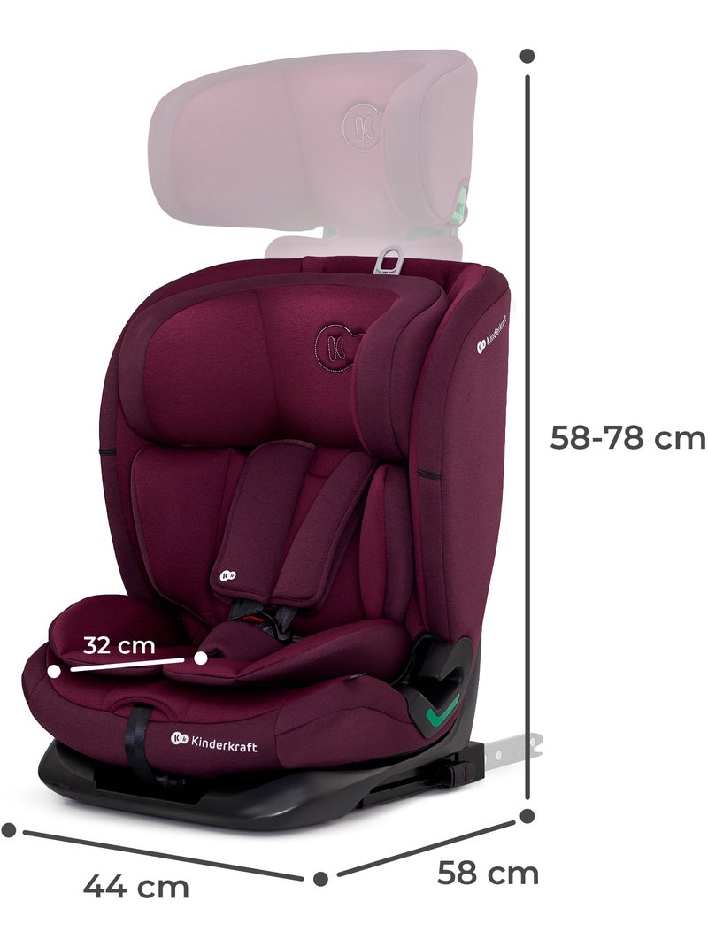 Siège auto Kinderkraft ONETO3 I-SIZE 76-150 cm appui-tête H-GUARD + organisateur voiture Bordeaux - Kiabi
