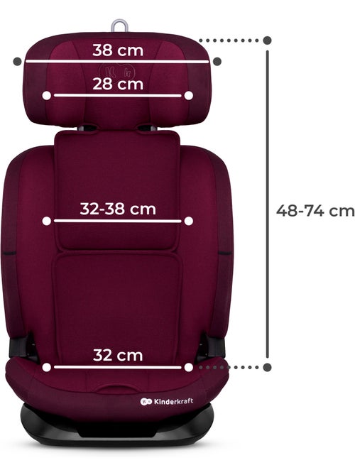 Siège auto Kinderkraft ONETO3 I-SIZE 76-150 cm appui-tête H-GUARD + organisateur voiture - Kiabi