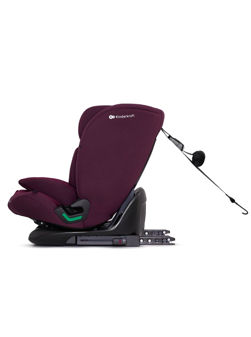 Siège Auto Kinderkraft ONETO3 i-Size 76-150 cm avec ISOFIX, SPS, H-GUARD et EASY GROW Bordeaux - Kiabi